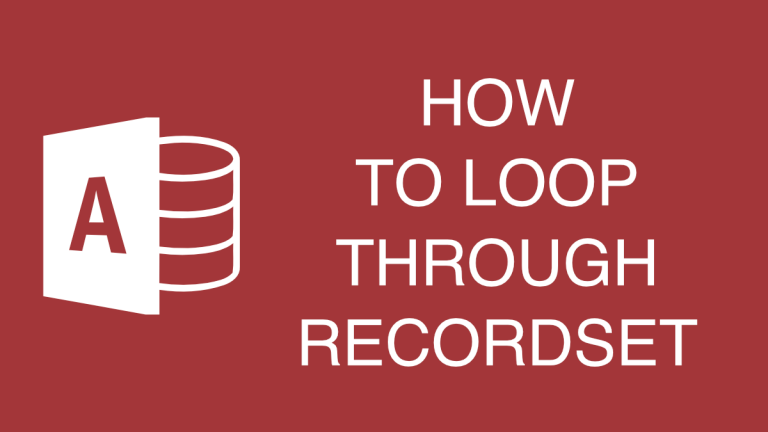 How To Loop Through Recordset In Ms Access Software Troop 9981